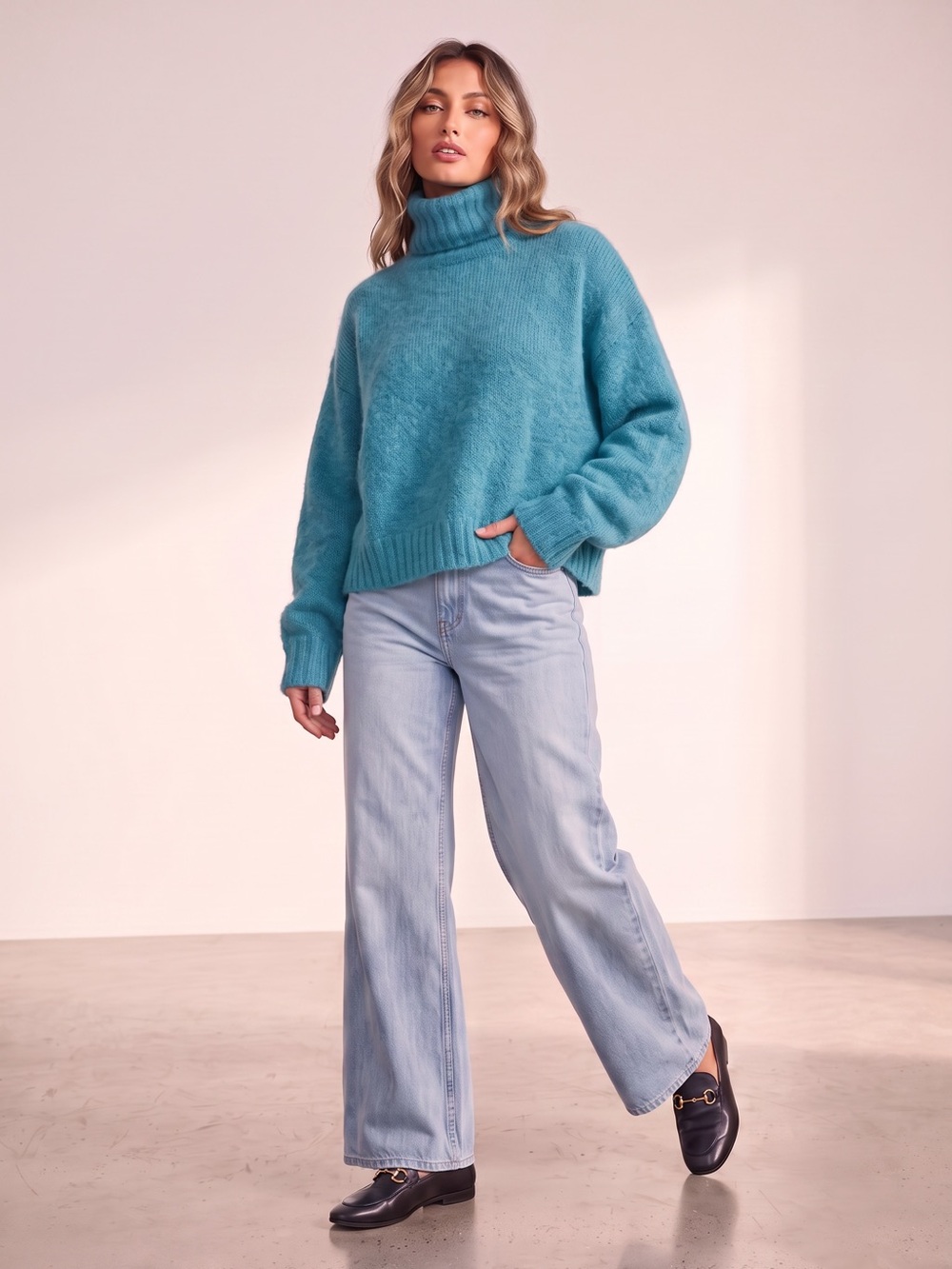 Toad&Co Women's Toddy T-Neck Sweater Alpaca Wool Turtleneck Cozy Soft Minimalist